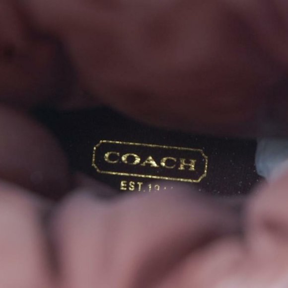 Coach CANTINA Signature Quilted Wedge Boot Brown - Picture 9 of 12